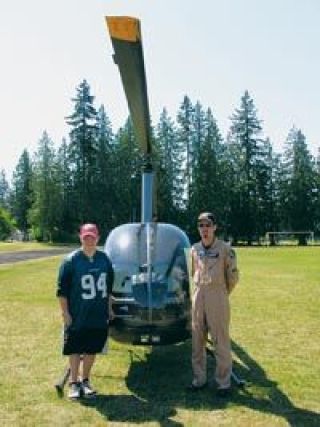 The visual aid for Logan Shulls project came courtesy of Silver State Helicopters at the Arlington Airport