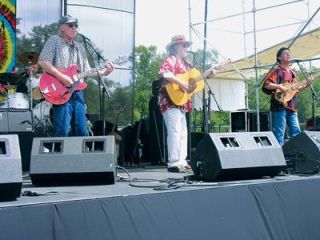 The Daily Flash performs on the Stillaguamish Festival of the Rivers music stage.