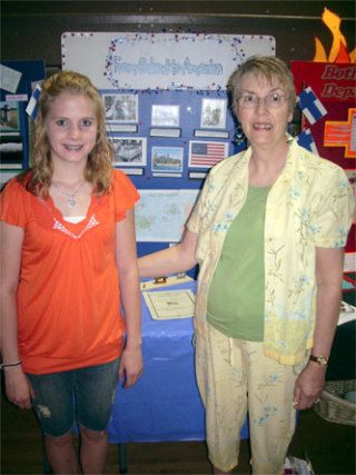 Calyssa Richardson and her grandmother