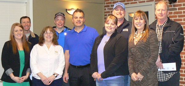 Representatives of the area community groups who received funds from the Port Gardner Vintage Auto Club this year. From left