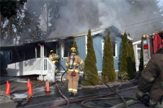 A Feb. 7 fire at the Twin Cedars Mobile Home Park on State Avenue resulted in the loss of both a mobile home and the life of its resident.