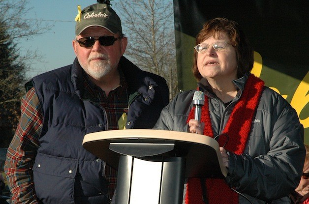 Oso residents Ron and Gail Thompson recall the events of the March 22 slide that destroyed their home.