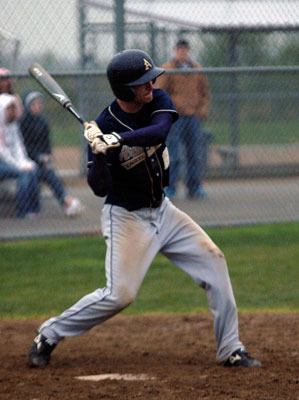 Leadoff hitter Austin Baker went 1-for-2 with a double and a walk. His was one of four Eagles hits against Monroe.