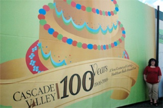 Kelly Penny is planning a big party for Cascade Valley Hospital’s 100th birthday which will be held simultaneously with the grand opening of the expansion at the end of the year. More immediately