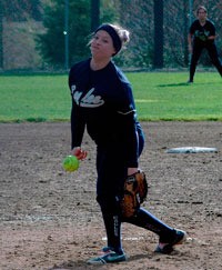 Senior pitcher Jocelyn Probert shut out the Tigers through seven innings.