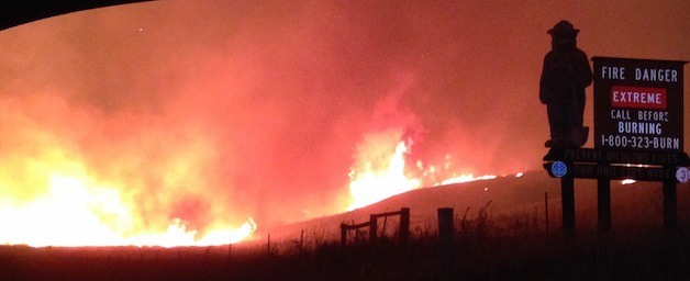 A view of the Eastern Washington fires from Okanogan