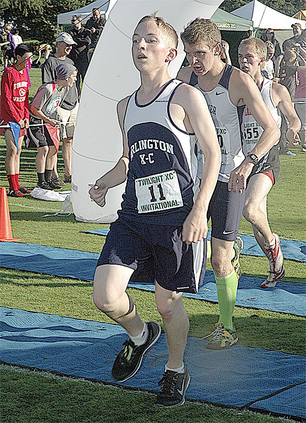 Arlington was one of the local teams competing in the cross country race at Cedarcrest Golf Course in Marysville Oct. 4.