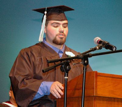 Weston High School Class of 2013 Speaker Levi Wayland praised the schoolâ€™s teachers for taking the time to help their students succeed.