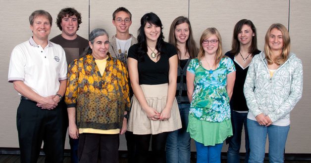 Arlington High School’s Hi-Q team for 2011 hopes to improve on last year’s third-place showing. Front row from left