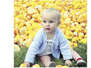 Heidi McKinley takes advantage of a different approach to the Great Stilly Duck Dash this year. Due to high water in the Stillaguamish River