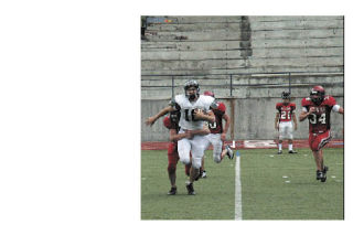 Arlington’s Jonathon Shell made a couple of catches in the team scrimmage against Bellingham