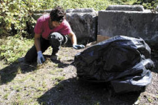 Jessica Hawk of North Everett heard about the clean-up on public radio and attended out of a sense of enlightened self-interest.