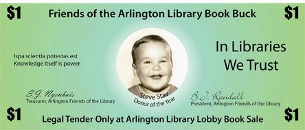 The Friends of the Arlington Library’s donor of the year