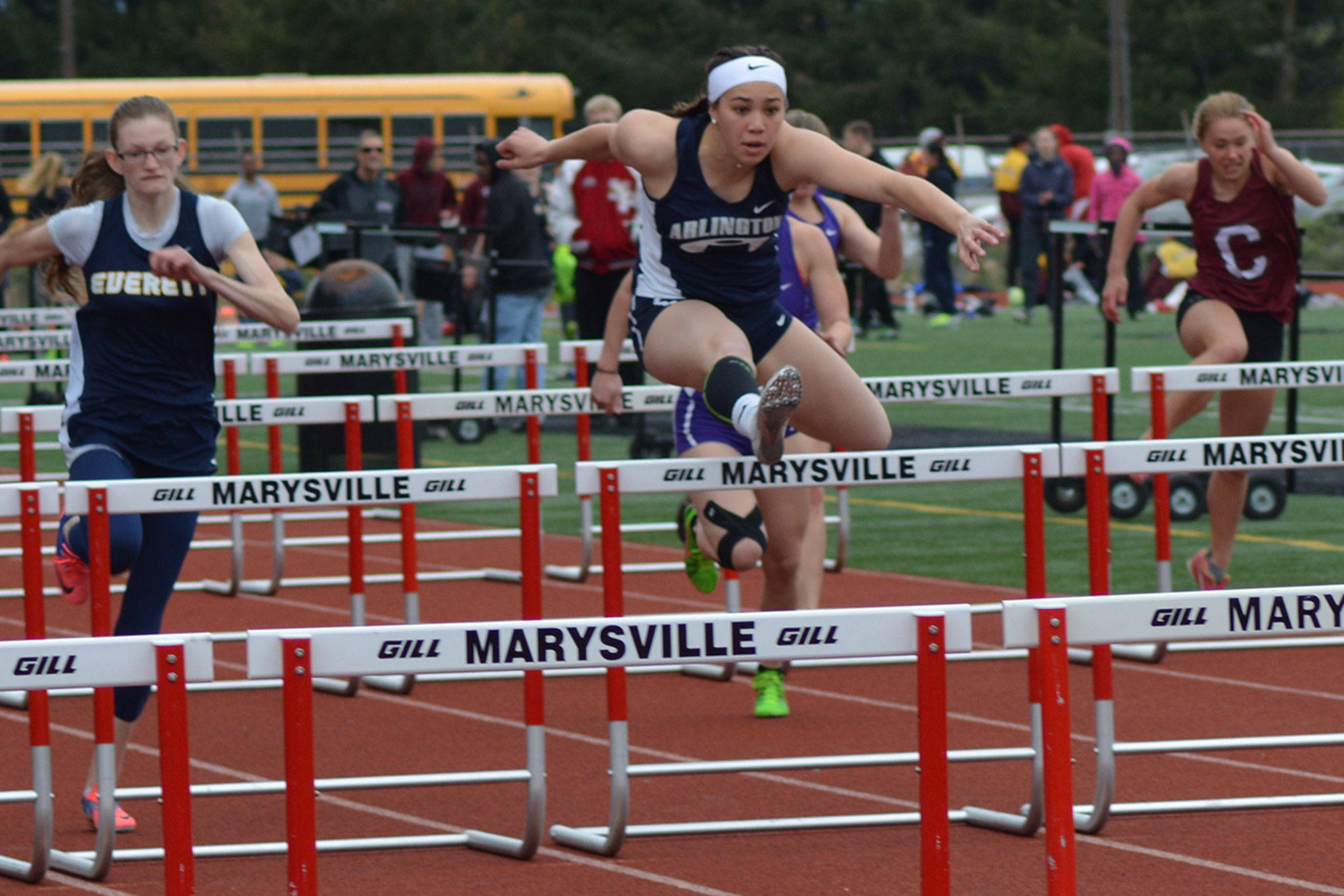 Arlington boys, girls dominate 8-team track meet (slide show)