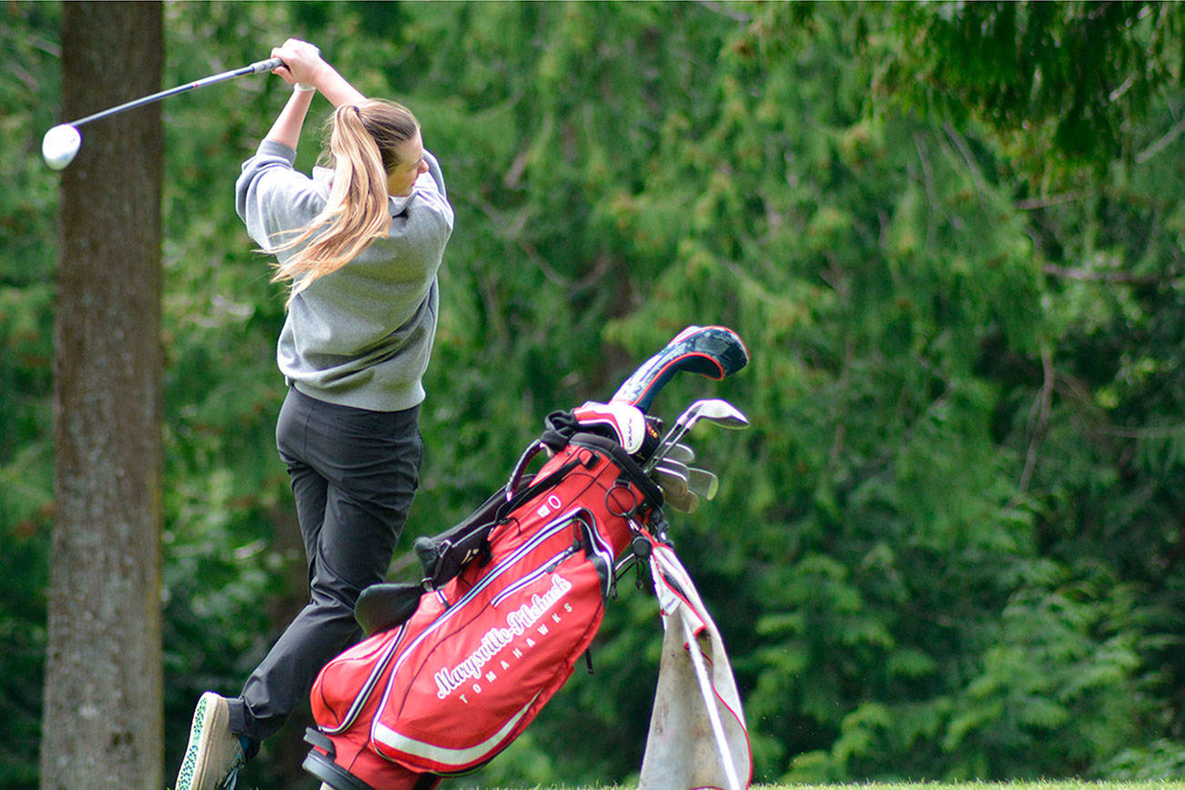 Girls district golf tourney at Kayak Point (slide show)