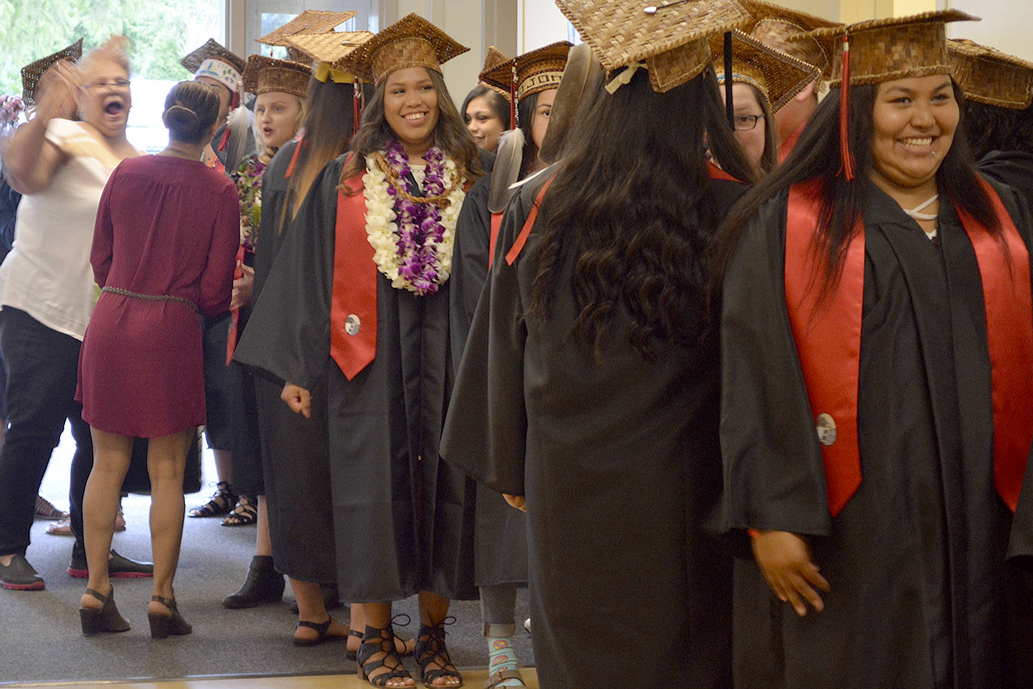 Tulalip graduates show a range of emotions