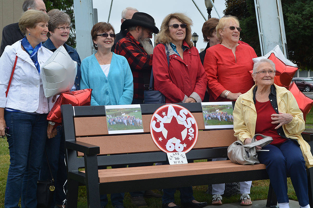 Mom whose son died in Vietnam 1st to sit on Class of 1966 memorial bench