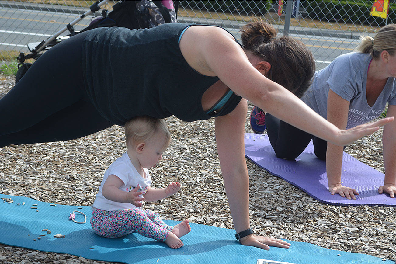 Moms bond at baby boot camp