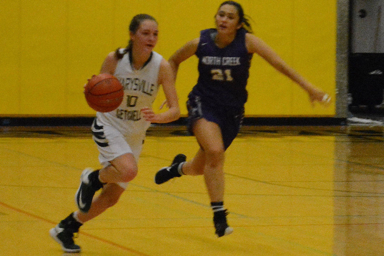 MG up the North Creek in girls basketball