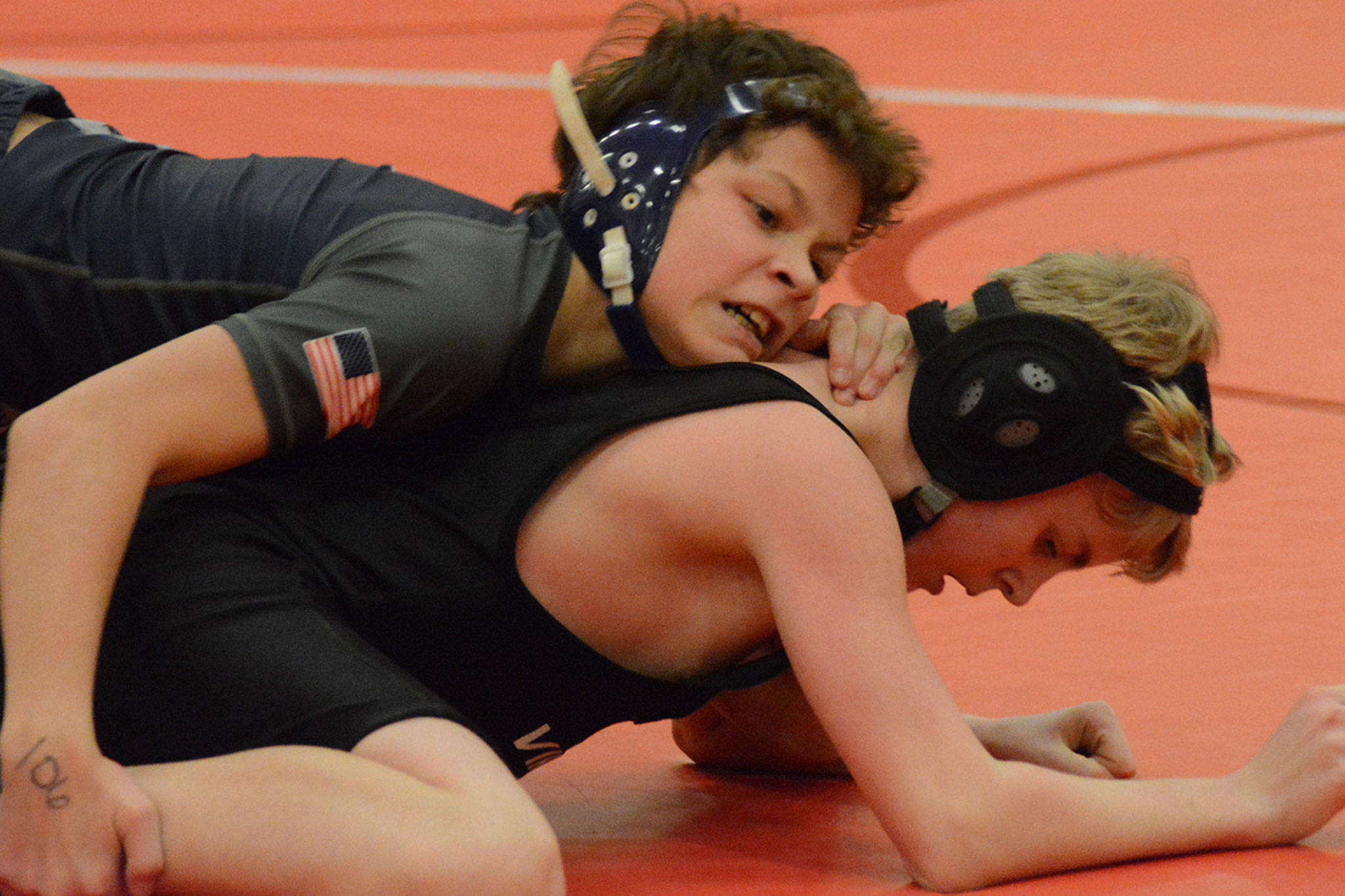 Wrestling slide show of Marysville Middle School match