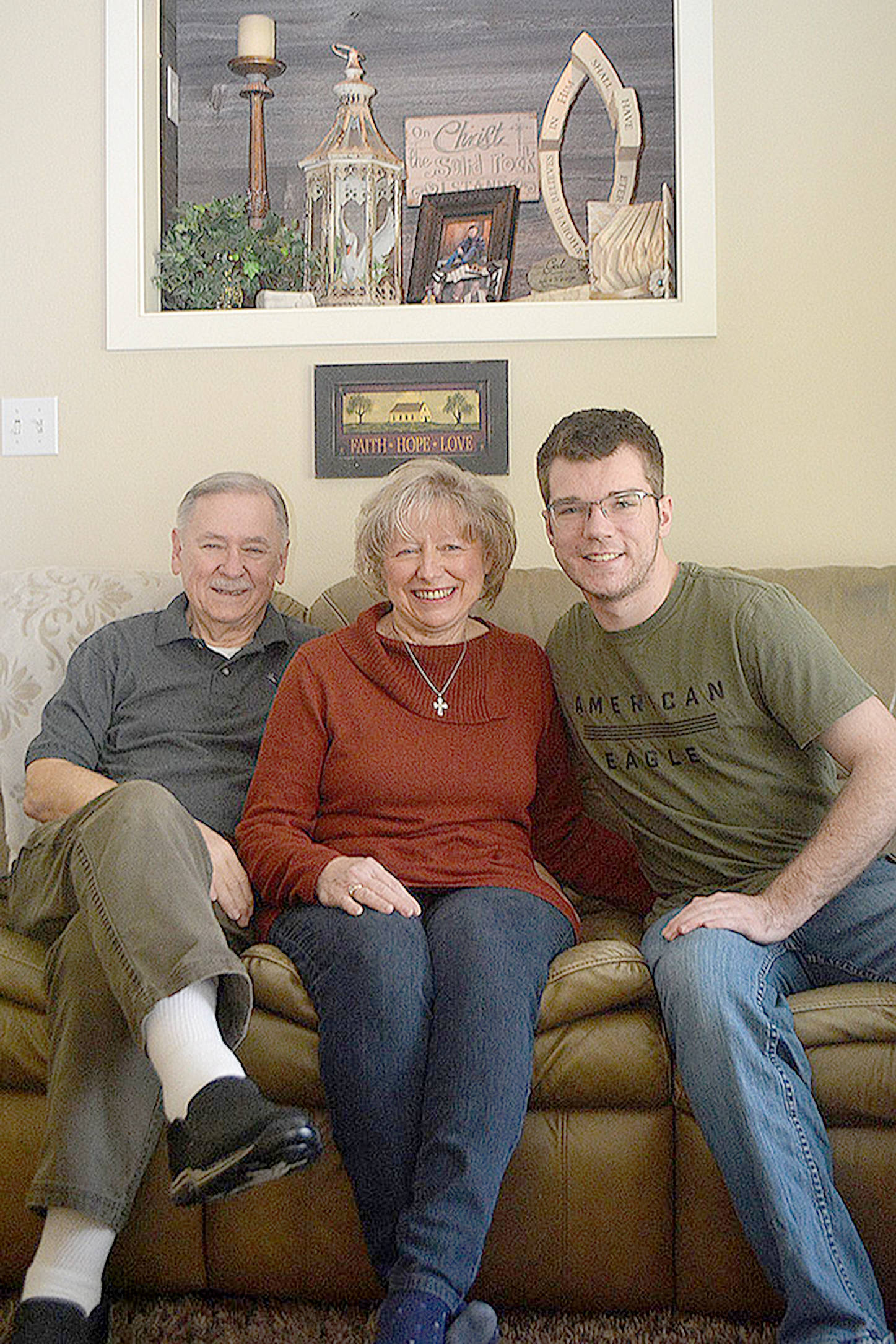 Steve Powell/Staff Photo                                 Don, Sheri and Matthew Paquette